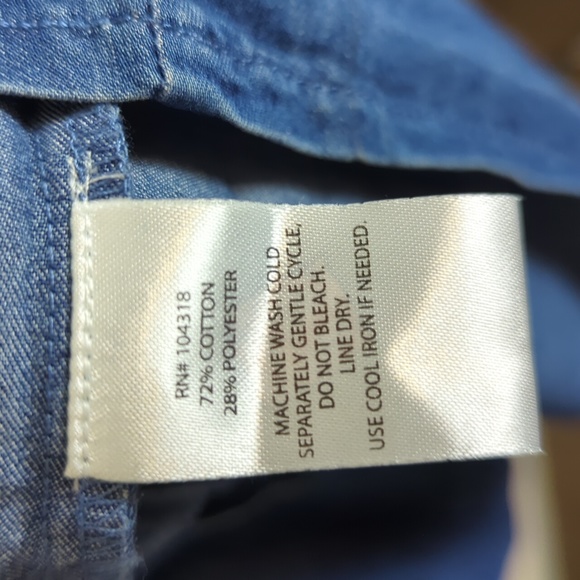 Cottagecore Denim Tiered Maxi Dress Drawing Tie Waist Women's Medium - Picture 8 of 11